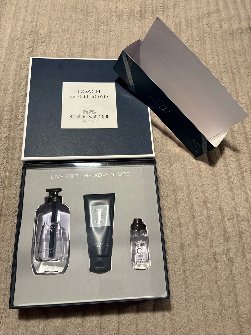Coach Open Road Men's Gift Set - Navy BNWT